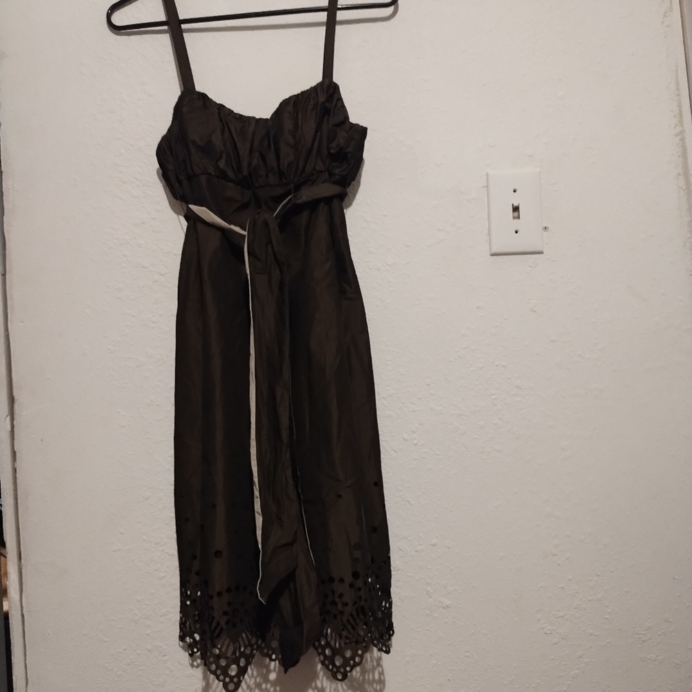 Antonio Melani Brown Taffeta Dress - Picture 3 of 5